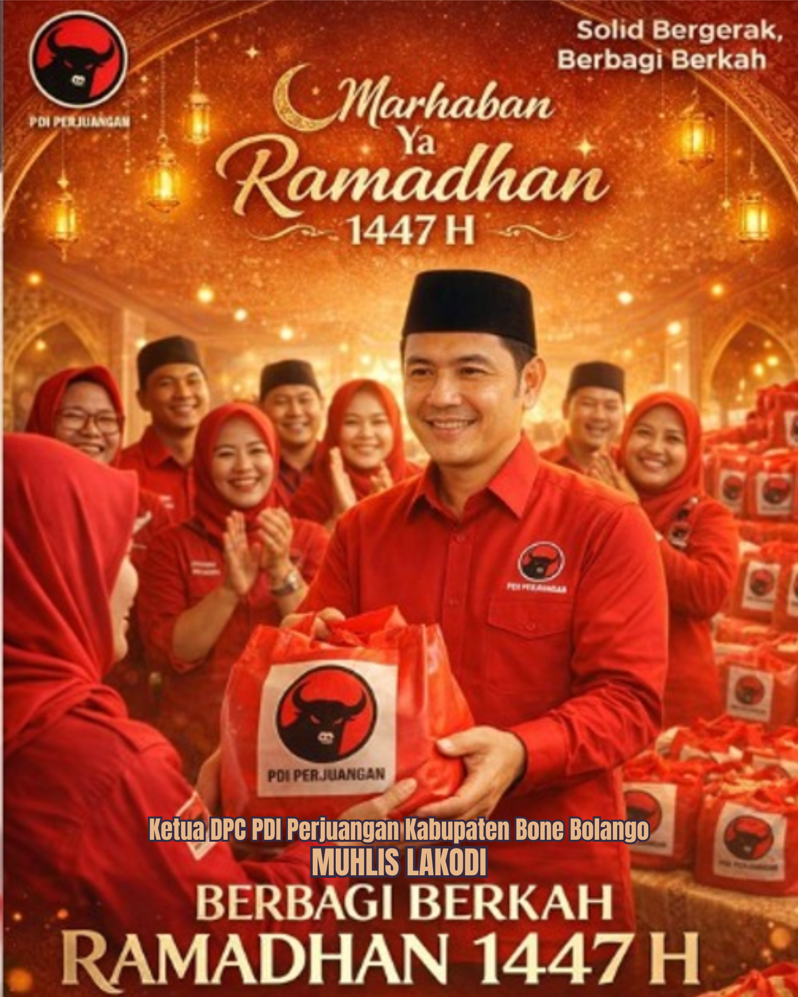 Ketua DPC PDI Perjuangan Kabupaten Bone Bolango