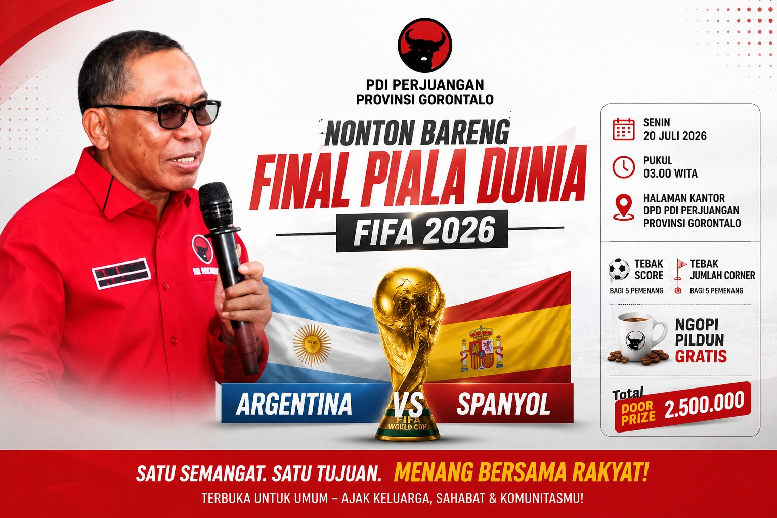 Nobar Final Piala Dunia 2026 Gorontalo